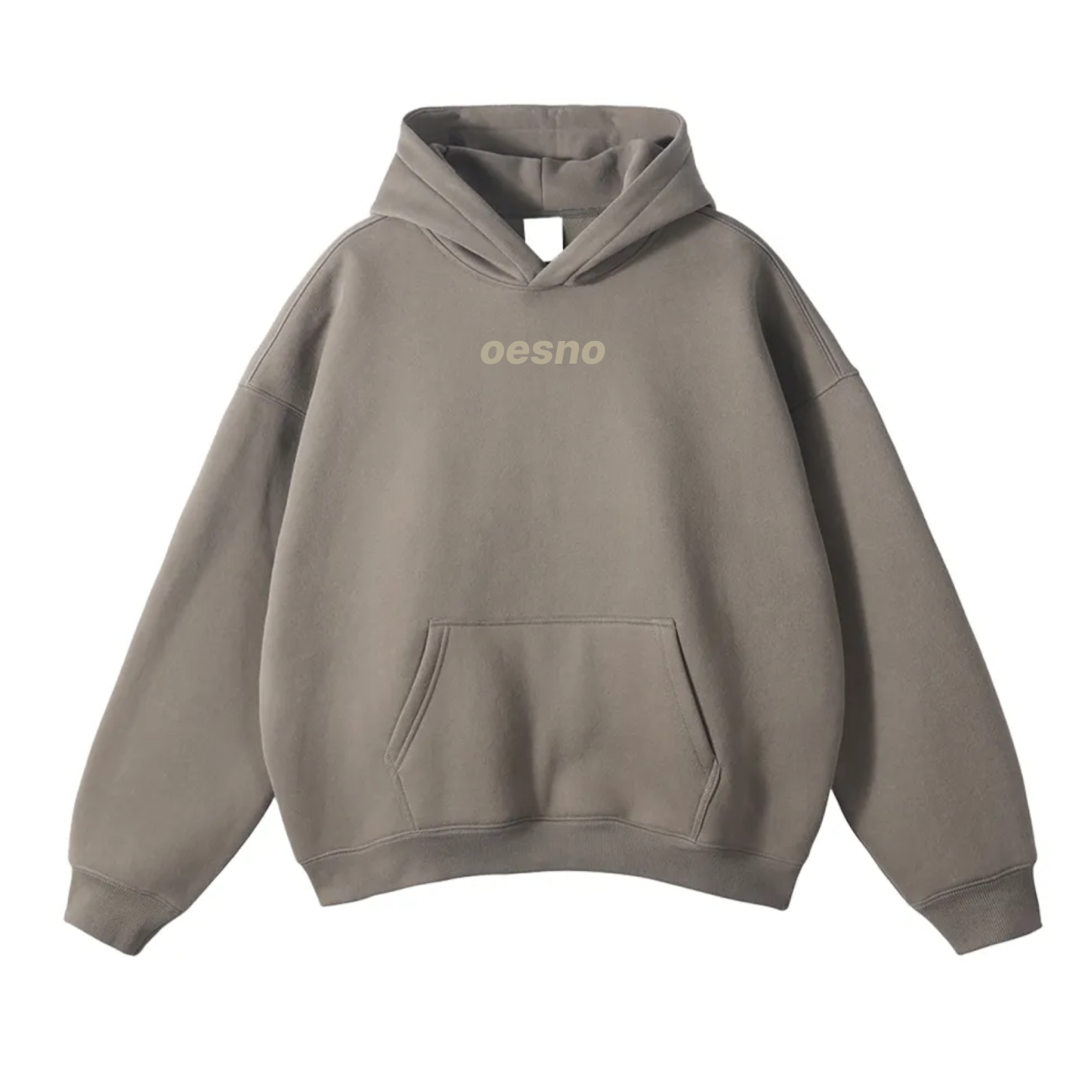 Oesno Coffee Gray Hoodie Front