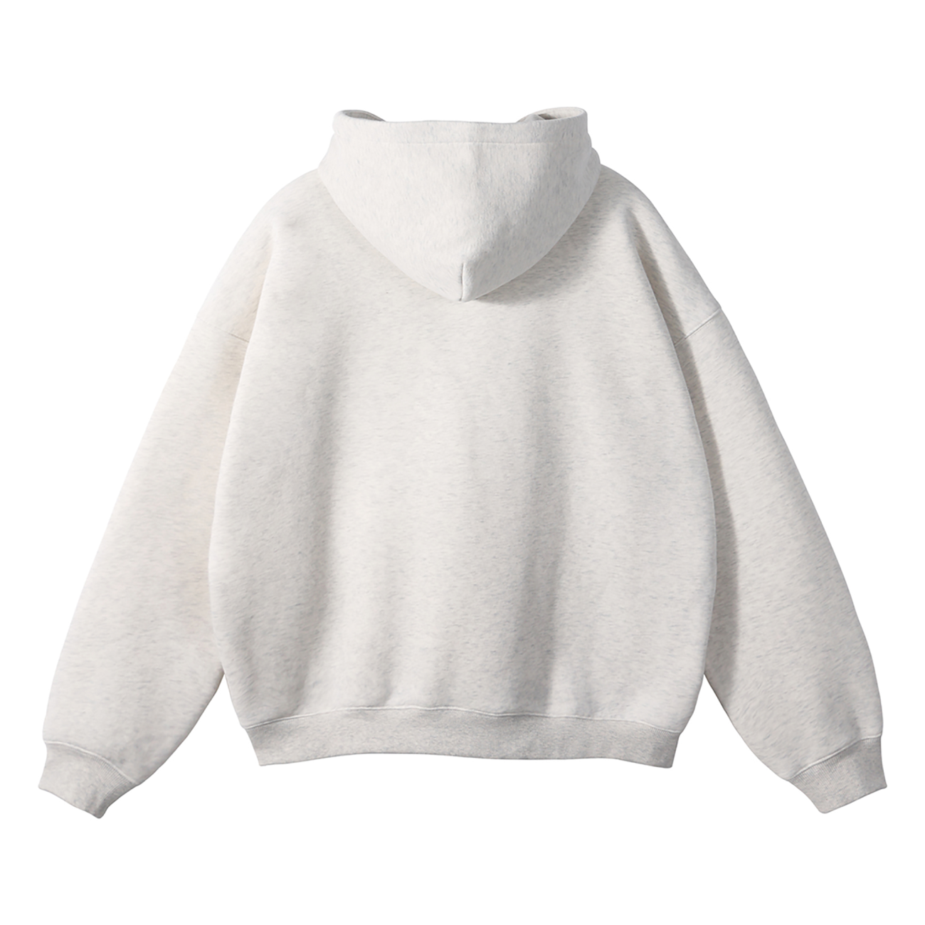 Oesno Gray White Hoodie Back