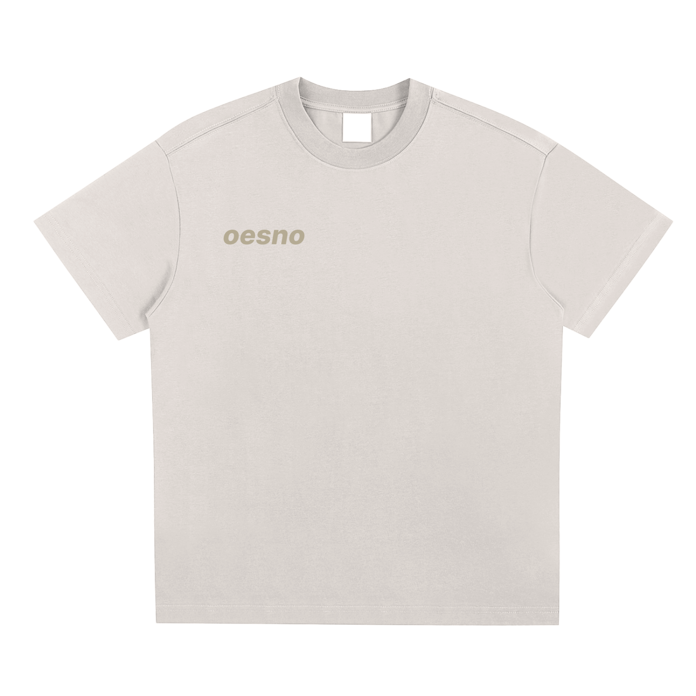 Oesno Core Tee Gray White Front